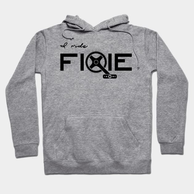 I ride fixie Hoodie by uglypaper